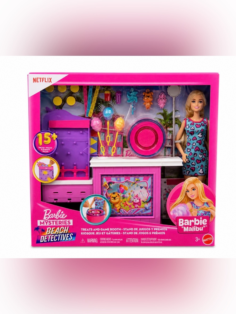 Barbie Pink & Purple Treats and Game Booth Playset